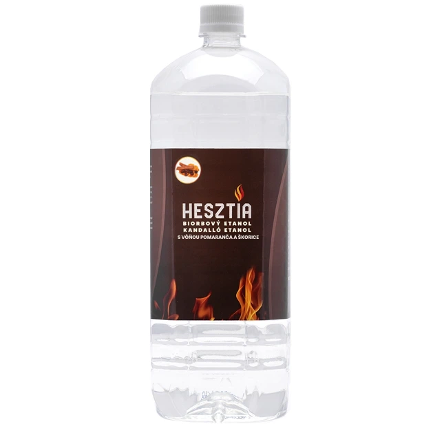 Bioalkohol HESZTIA s vôňou pomaranča a škorice 1,9 L - 8 ks