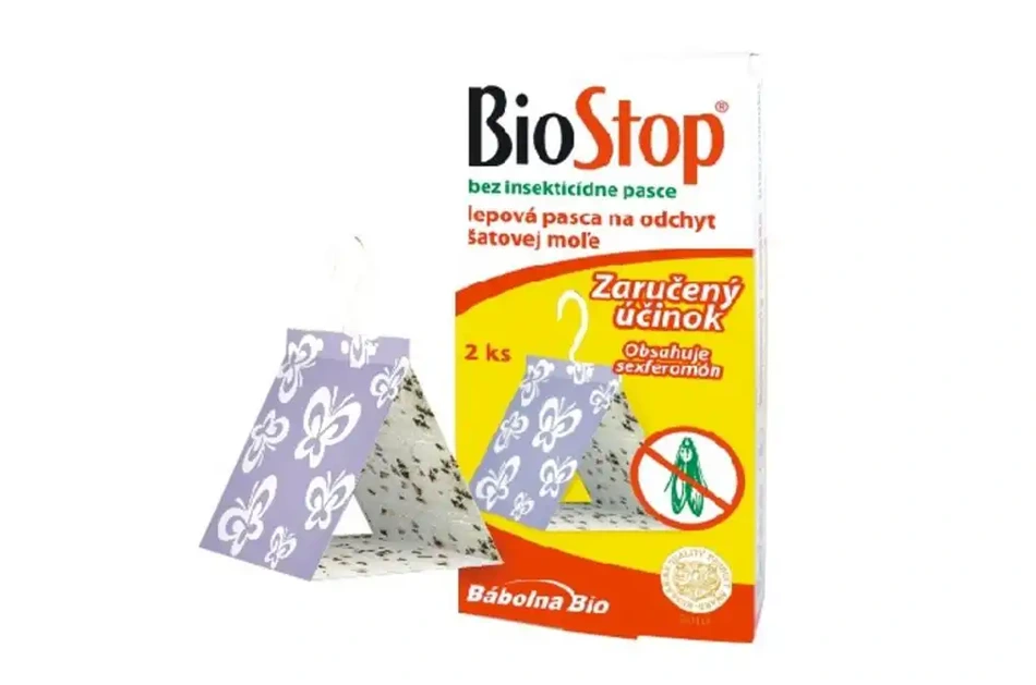 BioStop lepová pasca na šatové mole 2ks/bal