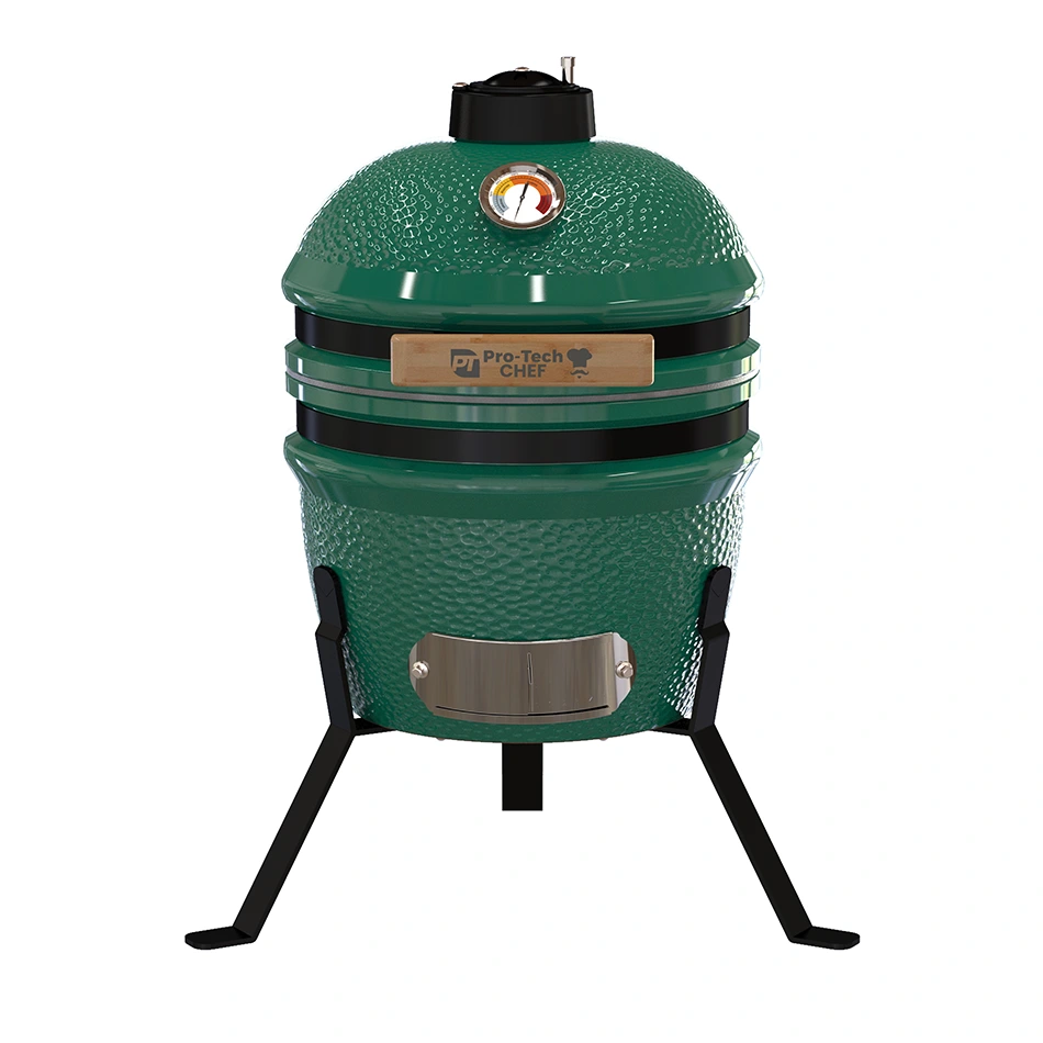 Gril Kamado Egg 13", priemer roštu 27 cm, zelený