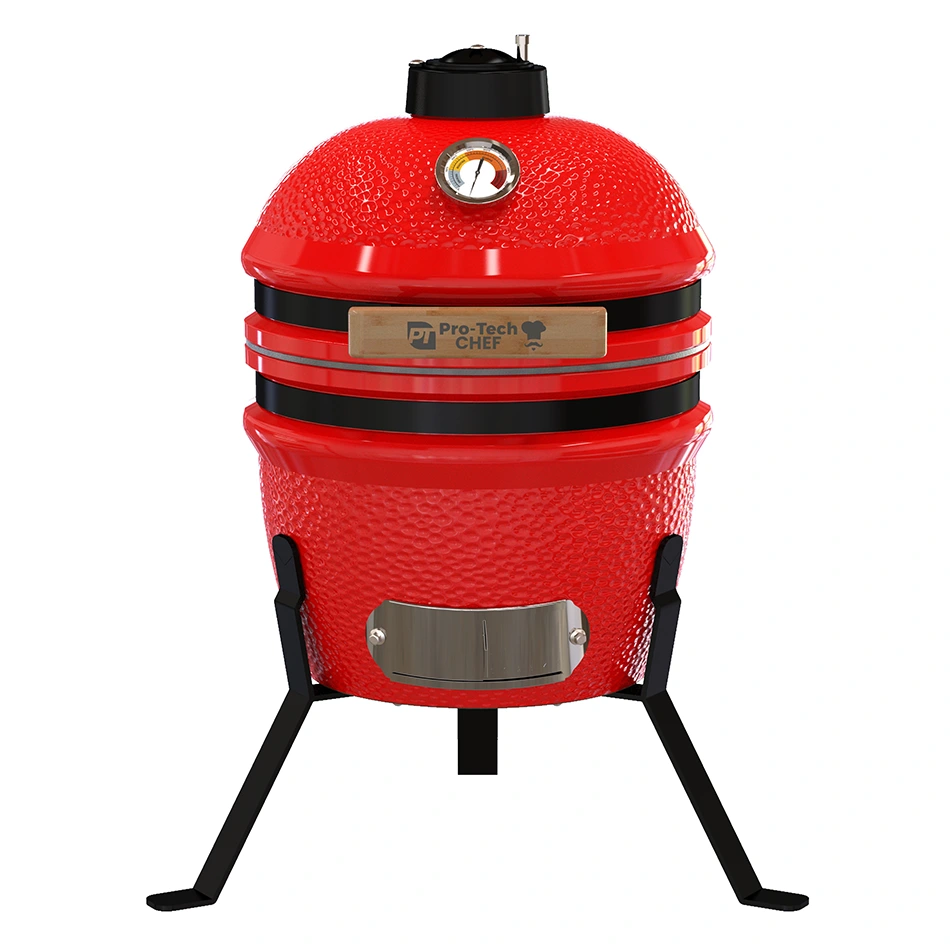 Gril Kamado Egg 13", priemer roštu 27 cm, červený