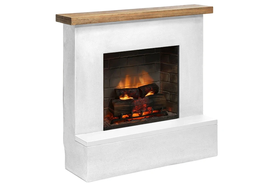 Elektrický krb Tagu Rolf Concrete White - Powerflame 2