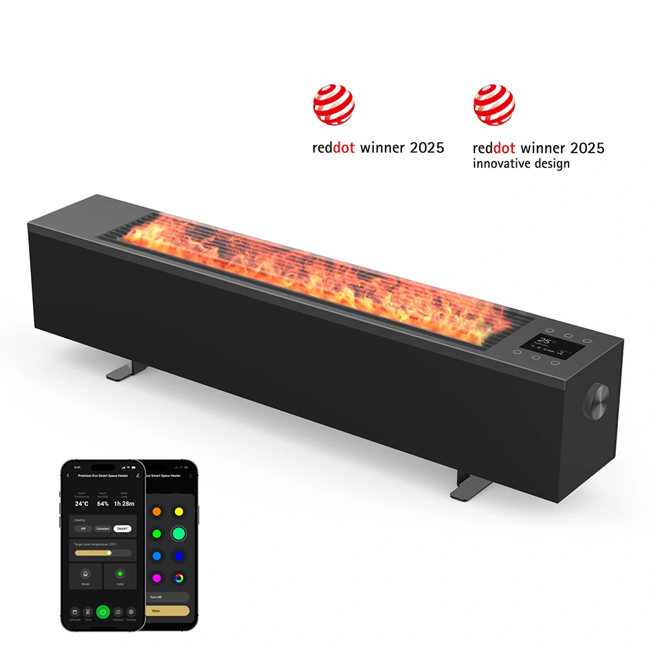 Smart ohrievač Premium SPACE FIRE HEATER, čierny