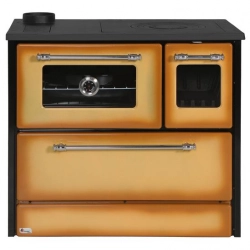 Sporák na tuhé palivo 701-G OMEGA Kuzine, 9,18 kW, kapučíno, ľavý vývod