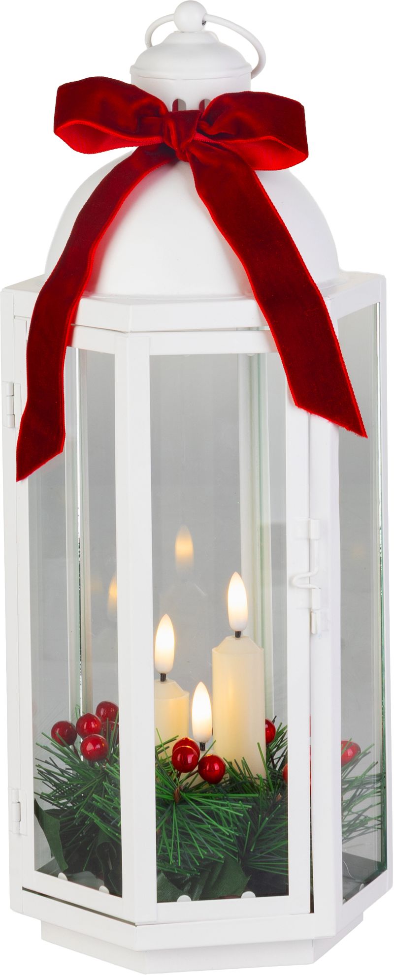 Lampáš MagicHome Vianoce, so stuhou, 3xLED teplá biela, 3xAAA, IP20,