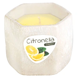 Sviečka Citronella, cement, 85 g, repelentná