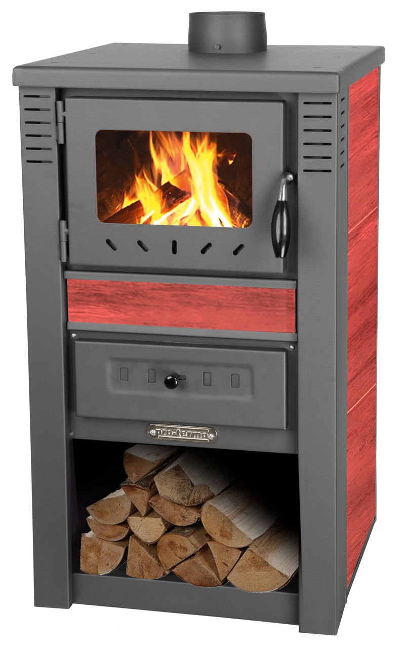 Krbové kachle Nova Ceramic, 7,5 kW, 120 mm, červená
