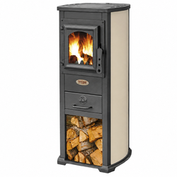 Krbové kachle Blist Ekonomik Lux krémová, 6,6 kW, 120 mm, oceľové