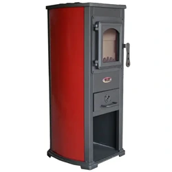 Krbové kachle Blist Ekonomik Lux červená, 6,6 kW, 120 mm, oceľové