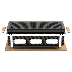Prenosný japonský gril Hibachi 23", čierny