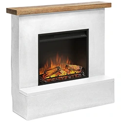 Elektrický krb Tagu Rolf Concrete White