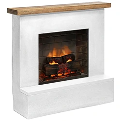 Elektrický krb Tagu Rolf Concrete White - Powerflame 2