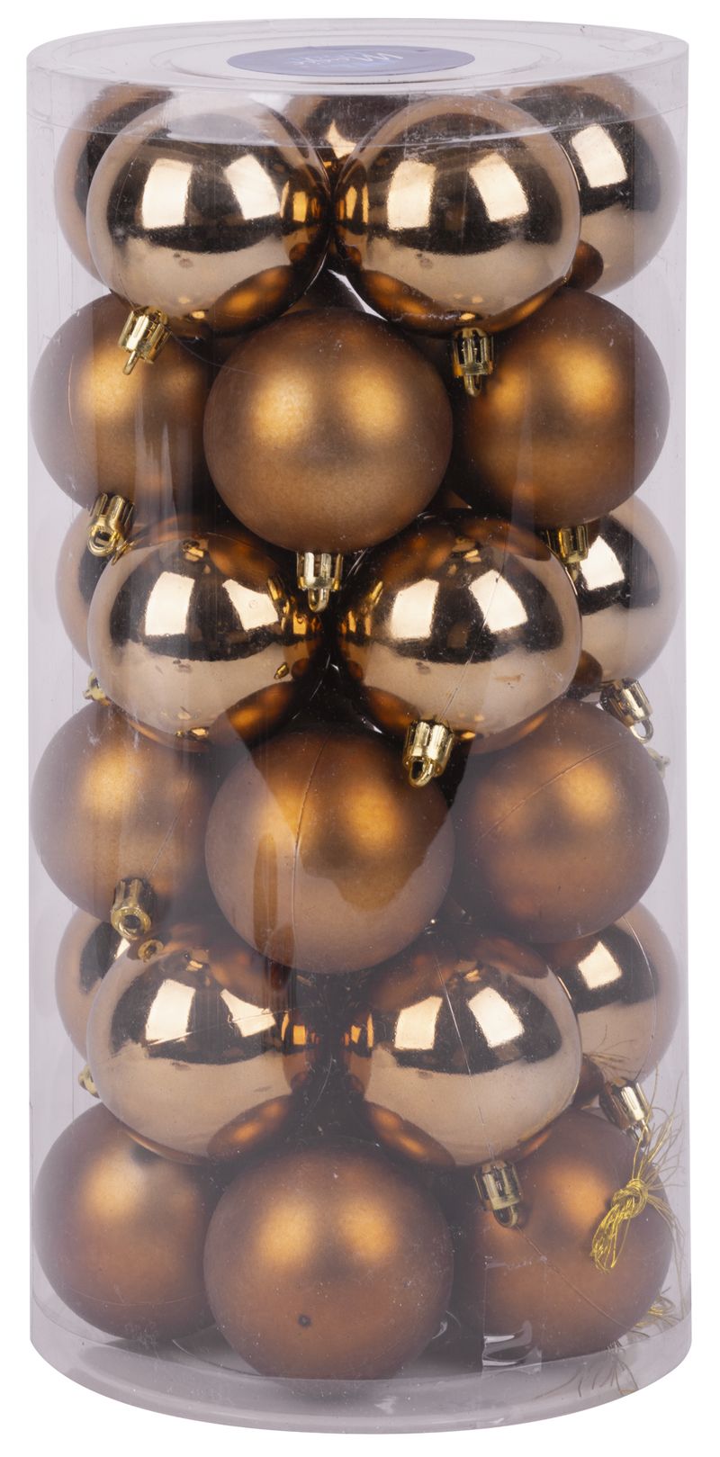 Gule MagicHome Vianoce, 30 ks, medené, mix, na vianočný stromček, 6 cm