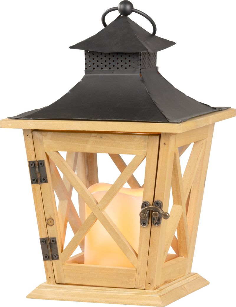 Lampáš MagicHome LW8680,  LED, drevo