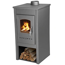 Krbové kachle Thalia Nera Lite, 5,4 kW, 120 mm, šedé