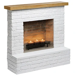 Dekoratívny krb na sviečky Tagu Rolf Brick White