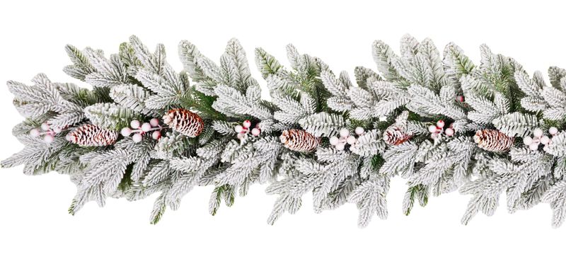 Girlanda MagicHome Vianoce Frosty, zasnežený, 3D+2D, 180 cm