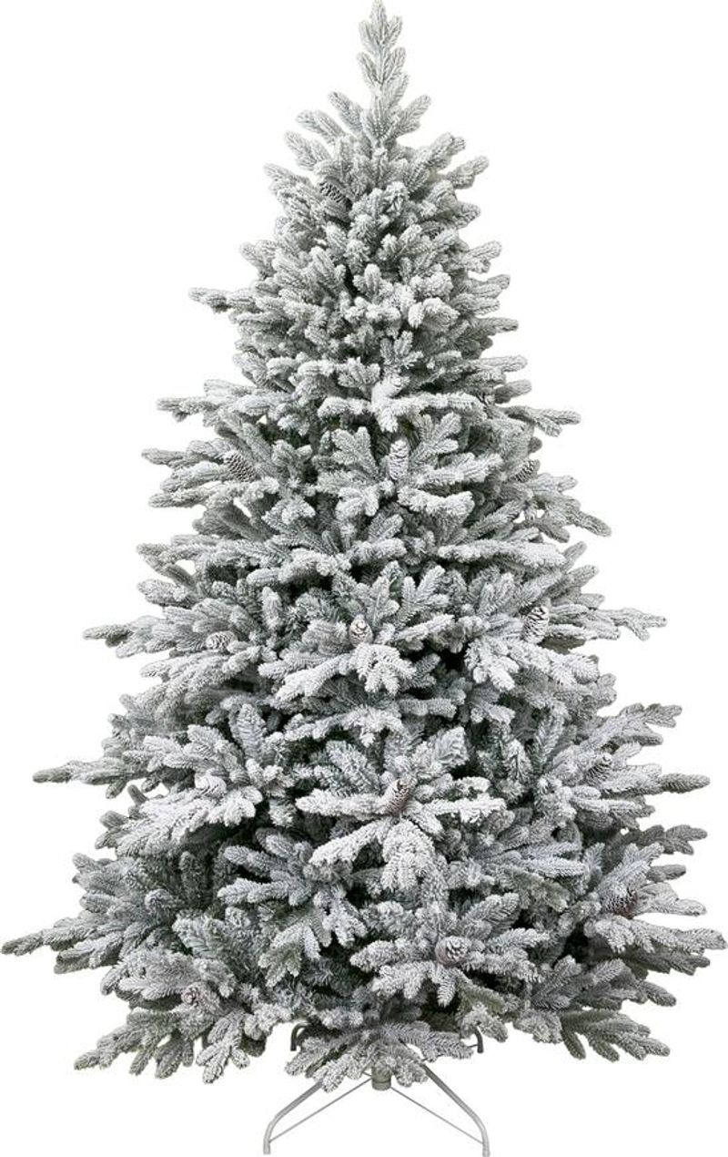 Stromček MagicHome Vianoce Frosty, zasnežený, 3D+2D, extra hustý, 150 cm