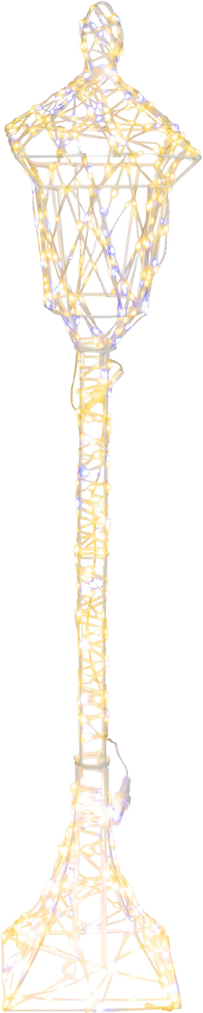 Dekorácia MagicHome Vianoce, Pouličná lampa, 600xLED teplá/studená biela, IP44