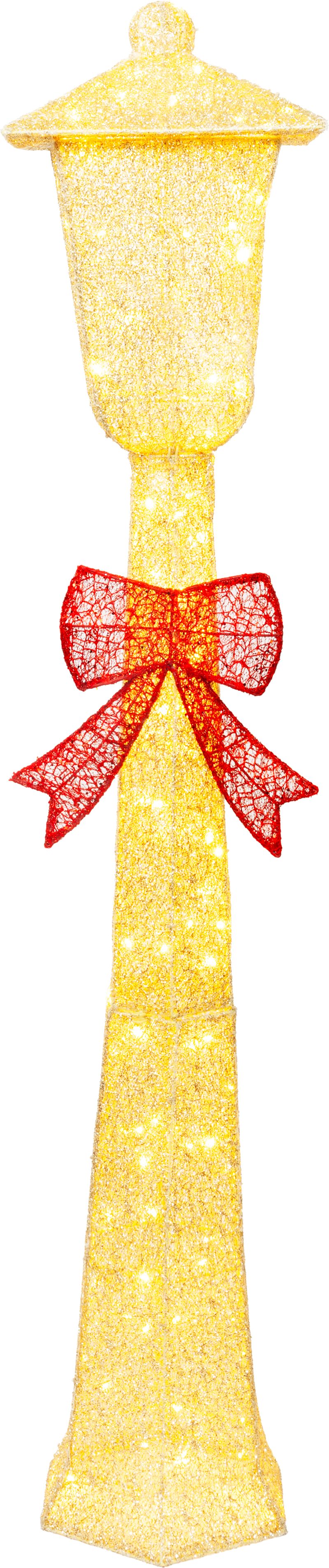 Dekorácia MagicHome Vianoce, Pouličná lampa, 110 x LED teplá biela, IP44, 30 x 30 x 150 cm
